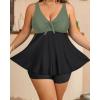 image:imagePlus Size Tankini Tops for Women Only  Flowy Bathing Suits Tops Modest Swimsuit No BottomOlive Green