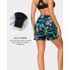 image:imageWomen Swim Board Shorts  5 High Waisted Bathing Suit Shorts with Pockets Tummy Control Swimsuit Bottom 2025 BoyshortsTropic Leaves