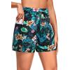image:imageWomen Swim Board Shorts  5 High Waisted Bathing Suit Shorts with Pockets Tummy Control Swimsuit Bottom 2025 BoyshortsTropic Leaves