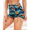 image:imageWomen Swim Shorts High Waisted Swimsuit Shorts Tummy Control Bathing Suit Bottom Plus Size BoyshortsTropic Leaves