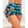 image:imageWomen Swim Shorts High Waisted Swimsuit Shorts Tummy Control Bathing Suit Bottom Plus Size BoyshortsTropic Leaves