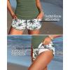 image:imageWomen Tankini Swimsuit with Shorts  Two Piece Tummy Control Bathing Suit with Pockets 2025 SwimwearRed Gradient