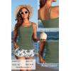 image:imageWomen Tankini Swimsuit with Shorts  Two Piece Tummy Control Bathing Suit with Pockets 2025 SwimwearRed Gradient