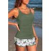 image:imageWomen Tankini Swimsuit with Shorts  Two Piece Tummy Control Bathing Suit with Pockets 2025 SwimwearRed Gradient