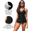 image:imageWomen Underwire Tankini Top  Flowy Swimsuit Top Only Push Up Twist Bathing Suit No Bottom 2026Black