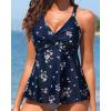 image:imageWomen Underwire Tankini Top  Flowy Swimsuit Top Only Push Up Twist Bathing Suit No Bottom 2026Navy Floral