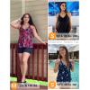 image:imageWomen Underwire Tankini Top  Flowy Swimsuit Top Only Push Up Twist Bathing Suit No Bottom 2026Navy Floral