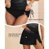 image:imageYonique 2 Piece Swimsuits for Women Halter Tankini Top with Skirt Bottom Tummy Control Bathing SuitGray Gradient