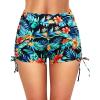 image:imageWomen Swim Shorts High Waisted Swimsuit Shorts Tummy Control Bathing Suit Bottom Plus Size BoyshortsTropic Leaves