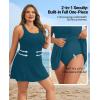 image:imageYonique Plus Size Swim Dress  One Piece Swimsuit for Women Tummy Control Bathing Suit Modest Skirted Swimwear 2026Teal