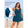 image:imageYonique Plus Size Swim Dress  One Piece Swimsuit for Women Tummy Control Bathing Suit Modest Skirted Swimwear 2026Teal