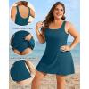 image:imageYonique Plus Size Swim Dress  One Piece Swimsuit for Women Tummy Control Bathing Suit Modest Skirted Swimwear 2026Teal