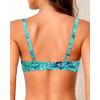 image:imageWomen Underwire Bikini Top  2025 Push Up Swimsuit Tops Padded Bra Bathing SuitGreen Paisley