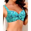 image:imageWomen Underwire Bikini Top  2025 Push Up Swimsuit Tops Padded Bra Bathing SuitGreen Paisley