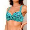 image:imageWomen Underwire Bikini Top  2025 Push Up Swimsuit Tops Padded Bra Bathing SuitGreen Paisley
