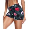 image:imageYonique Womens Swim Shorts Bathing Suits Bottoms Swimsuit BottomsAvailable in PlusBlack Flower