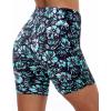 image:imageYonique Womens Swim Shorts High Waisted Swim Bottoms Tummy Control Bathing Suit Bottom Boy ShortsAvailable in PlusAqua Flower