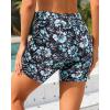 image:imageYonique Womens Swim Shorts High Waisted Swim Bottoms Tummy Control Bathing Suit Bottom Boy ShortsAvailable in PlusAqua Flower
