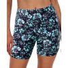 image:imageYonique Womens Swim Shorts High Waisted Swim Bottoms Tummy Control Bathing Suit Bottom Boy ShortsAvailable in PlusAqua Flower