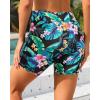 image:imageYonique Womens Swim Shorts High Waisted Swim Bottoms Tummy Control Bathing Suit Bottom Boy ShortsAvailable in PlusTropic Leaves