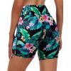 image:imageYonique Womens Swim Shorts High Waisted Swim Bottoms Tummy Control Bathing Suit Bottom Boy ShortsAvailable in PlusTropic Leaves