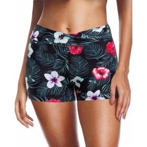 image:imageYonique Womens Swim Shorts Bathing Suits Bottoms Swimsuit BottomsAvailable in PlusBlack Flower