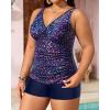 image:imageYonique Womens Plus Size Swimsuits with Shorts Tummy Control Tankini Two Piece Bathing Suits Athletic SwimwearStarry Sky