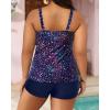 image:imageYonique Womens Plus Size Swimsuits with Shorts Tummy Control Tankini Two Piece Bathing Suits Athletic SwimwearStarry Sky