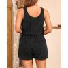 image:imageYonique Terry Cloth Cover Ups  Hooded Cotton Swim Sun Coverup with Zipper Pockets Beach SwimsuitsBlack1
