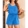 image:imageYonique Terry Cloth Cover Ups  Hooded Cotton Swim Sun Coverup with Zipper Pockets Beach SwimsuitsBlue1