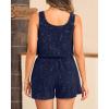image:imageYonique Terry Cloth Cover Ups  Hooded Cotton Swim Sun Coverup with Zipper Pockets Beach SwimsuitsNavy Blue1