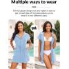 image:imageYonique Terry Cloth Cover Ups  Hooded Cotton Swim Sun Coverup with Zipper Pockets Beach SwimsuitsSky Blue