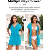 image:imageYonique Terry Cloth Cover Ups  Hooded Cotton Swim Sun Coverup with Zipper Pockets Beach SwimsuitsTeal