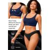 image:imageWomen Sport Bra Swimsuit Top  Swim Bra Bikini Top Only Scoop Neck Bathing Top 2025 SwimwearNavy Blue