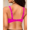 image:imageWomen Sport Bra Swimsuit Top  Swim Bra Bikini Top Only Scoop Neck Bathing Top 2025 SwimwearUnderwire Pink