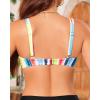 image:imageWomen Underwire Bikini Top  2025 Push Up Swimsuit Tops Padded Bra Bathing SuitColorful Striped