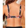 image:imageWomen Underwire Bikini Top  2025 Push Up Swimsuit Tops Padded Bra Bathing SuitPink  Floral