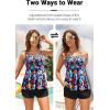 image:imageYonique Bandeau Tankini with Shorts  Strapless Two Piece Swimsuit with Pockets Flowy Bathing Suit 2026 SwimwearColorful Floral