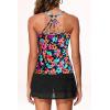 image:imageYonique Two Piece Tankini Swimsuits for Women with Shorts Tummy Control Bathing Suits Athletic SwimwearColorful  Floral