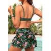 image:imageYonique Womens Underwire Bikini with Swim Skirt  2026 Tummy Control Two Piece Bathing Suit High Waisted Push Up SwimwearOlive Green Floral