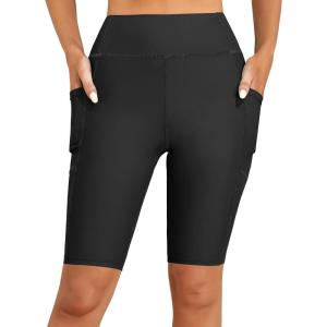 image:imageYonique Womens Swim Shorts High Waisted Swim Bottoms Tummy Control Bathing Suit Bottom Boy ShortsAvailable in PlusBlack 02