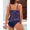 image:imageYonique Blouson Tankini Swimsuits for Women Loose Fit Modest Two Piece Bathing SuitsStarry Sky