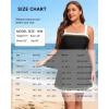 image:imageYonique Plus Size Tankini Swimsuit with Skirt  Two Piece Tummy Control Bathing Suit with Pockets 2026 SwimwearBlack Color Block