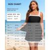 image:imageYonique Plus Size Tankini Swimsuit with Skirt  Two Piece Tummy Control Bathing Suit with Pockets 2026 SwimwearBlack and White
