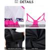 image:imageYonique Two Piece Tankini Bathing Suits TBack Blouson Swim Tops with Boy Shorts Women Swimsuits Sporty Swimwear Hot Pink M