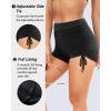 image:imageYonique Women Swim Shorts High Waisted Swimsuit Shorts Tummy Control Bathing Suit Bottom Plus Size BoyshortsBlack