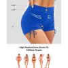 image:imageYonique Women Swim Shorts High Waisted Swimsuit Shorts Tummy Control Bathing Suit Bottom Plus Size BoyshortsBlue
