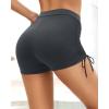 image:imageYonique Women Swim Shorts High Waisted Swimsuit Shorts Tummy Control Bathing Suit Bottom Plus Size BoyshortsDark Gray