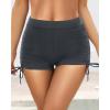 image:imageYonique Women Swim Shorts High Waisted Swimsuit Shorts Tummy Control Bathing Suit Bottom Plus Size BoyshortsDark Gray