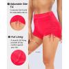 image:imageYonique Women Swim Shorts High Waisted Swimsuit Shorts Tummy Control Bathing Suit Bottom Plus Size BoyshortsHot Red